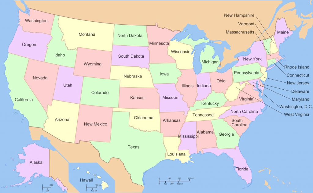 United States Map With State Names And Cities New Printable Map in Florida State Map Printable