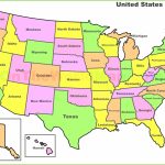 United States Map With State Names Free Printable New Map The States Throughout Free Printable United States Map With State Names
