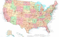 Printable Map Of Usa With Cities And States