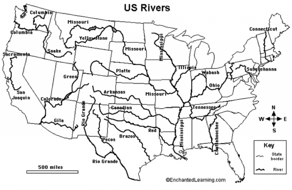 United States River Map And Cities World Maps With Rivers Labeled for Us Rivers Map Printable