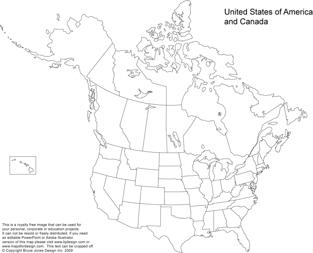 Us And Canada Printable, Blank Maps, Royalty Free • Clip Art pertaining to Printable Map Of Us And Canada