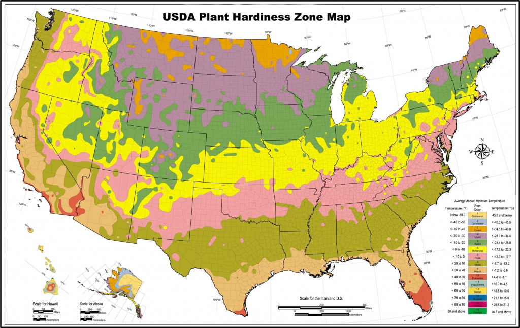 Us Growing Zone Map Printable Usda Hardiness Zones Save In Planting in Printable Usda Hardiness Zone Map