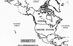 Printable Map Of North America For Kids