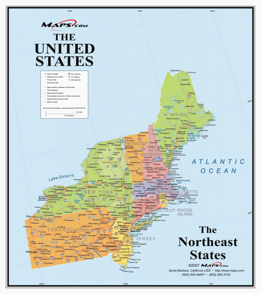 Us Map North East Unique North East United States Map New Printable throughout Printable Map Of Northeast States