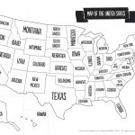 Us Map The South Printable Usa Map Print New Printable Blank Us Regarding United States Map Of States Printable