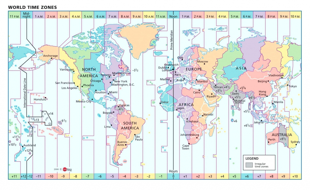 Us Map With Time Zone Lines World Longitude And Clock | Original intended for Printable World Time Zone Map
