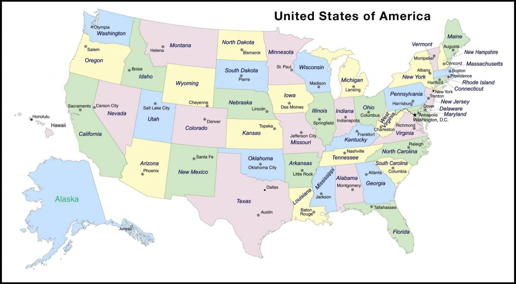 Us Maps States And Capitals Printable Download Your Here Map Of for Printable Map Of Usa With Cities And States