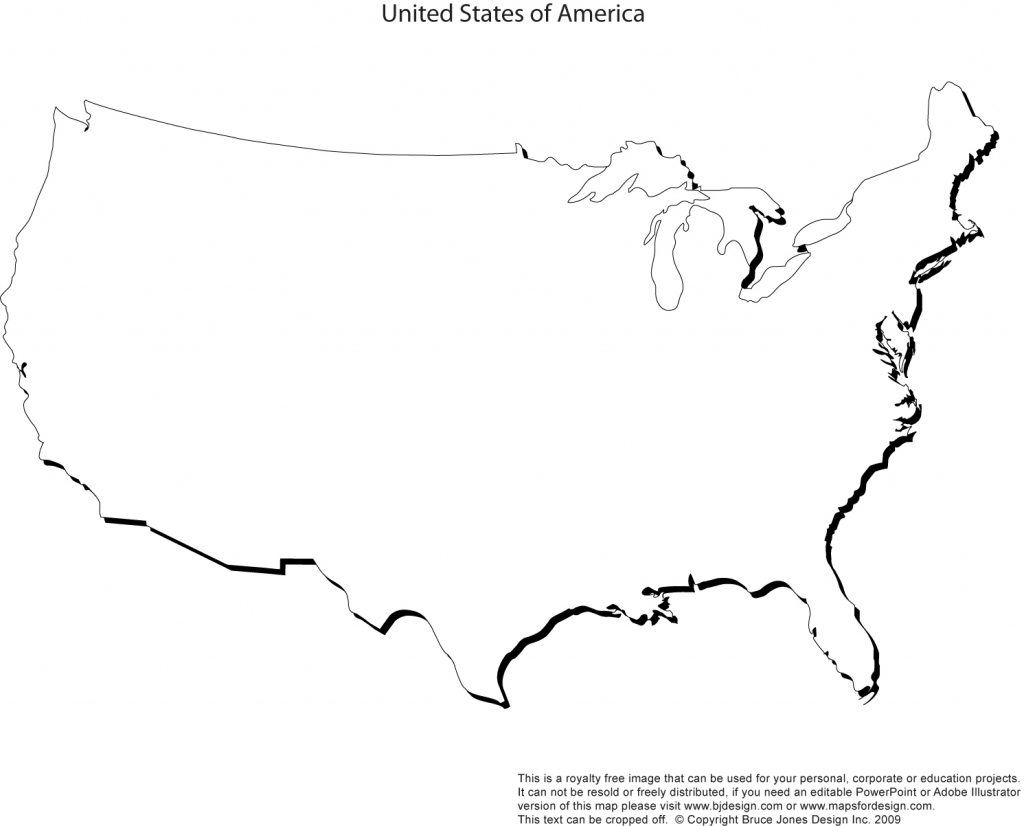 Us State Outlines, No Text, Blank Maps, Royalty Free • Clip Art inside Printable Map Of The United States Without State Names