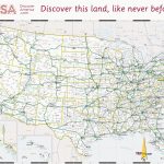 Usa Map Regarding Printable Us Road Map