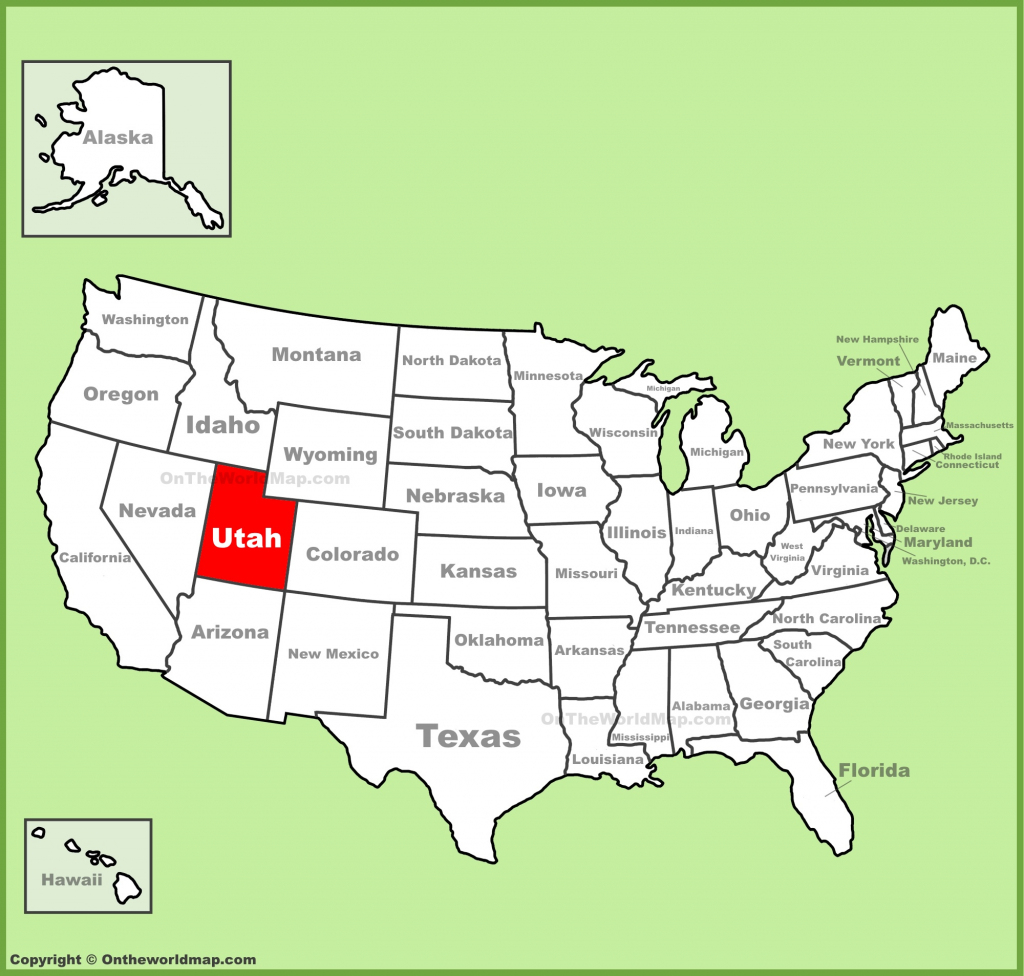 Utah State Maps | Usa | Maps Of Utah (Ut) regarding Utah State Map Printable