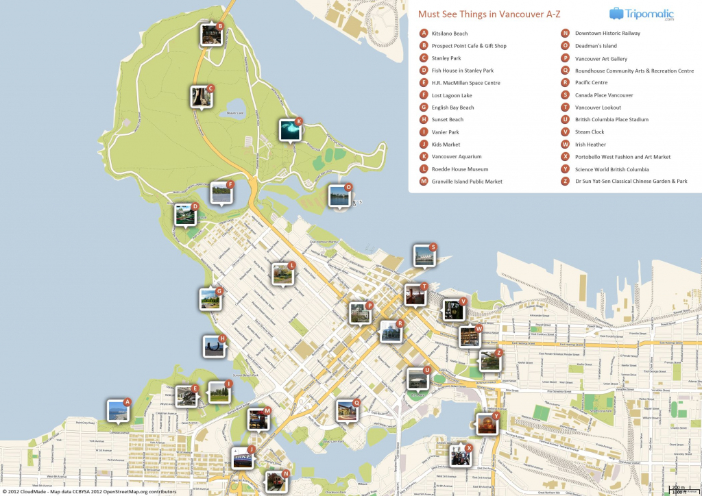 Vancouver Printable Tourist Map | Free Tourist Maps ✈ | Tourist Map throughout Printable Map Of Vancouver