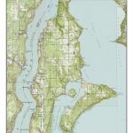 Vashon Island Ca. 1949 Usgs Old Topographic Map Custom | Etsy In Vashon Island Map Printable