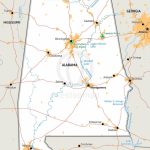 Vector Map Of Alabama Political | One Stop Map Pertaining To Alabama State Map Printable