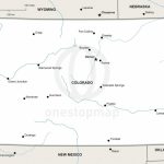 Vector Map Of Colorado Political | One Stop Map Throughout Printable Map Of Colorado