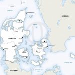 Vector Map Of Denmark Political | One Stop Map With Printable Map Of Denmark