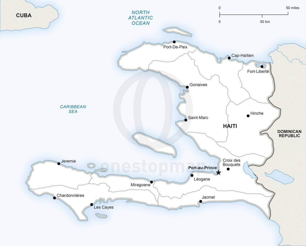Vector Map Of Haiti Political | One Stop Map in Printable Map Of Haiti