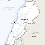Vector Map Of Lebanon Political | One Stop Map Inside Printable Map Of Lebanon