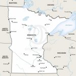 Vector Map Of Minnesota Political | One Stop Map Inside Printable Map Of Minnesota
