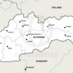 Vector Map Of Slovakia Political | One Stop Map With Regard To Printable Map Of Austria