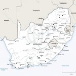 Vector Map Of South Africa Political | One Stop Map With Printable Political Map Of Africa
