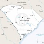 Vector Map Of South Carolina Political | One Stop Map In Printable Map Of South Carolina