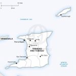 Vector Map Of Trinidad And Tobago Political | One Stop Map Throughout Printable Map Of Trinidad And Tobago