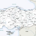 Vector Map Of Turkey Political | One Stop Map For Printable Map Of Turkey