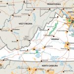 Vector Map Of Virginia Political | One Stop Map Regarding Virginia State Map Printable