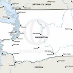 Vector Map Of Washington Political | One Stop Map With Regard To Printable Map Of Washington State