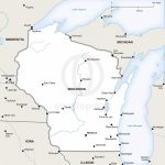 Vector Map Of Wisconsin Political | One Stop Map For Printable Map Of Wisconsin