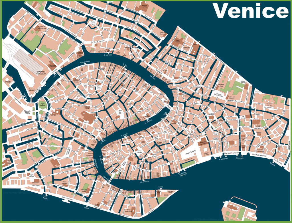 Venice Street Map Great Street Map Of Venice Italy Printable inside Venice Street Map Printable