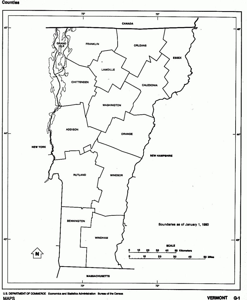 Vermont Maps - Perry-Castañeda Map Collection - Ut Library Online with regard to Printable Map Of Vermont