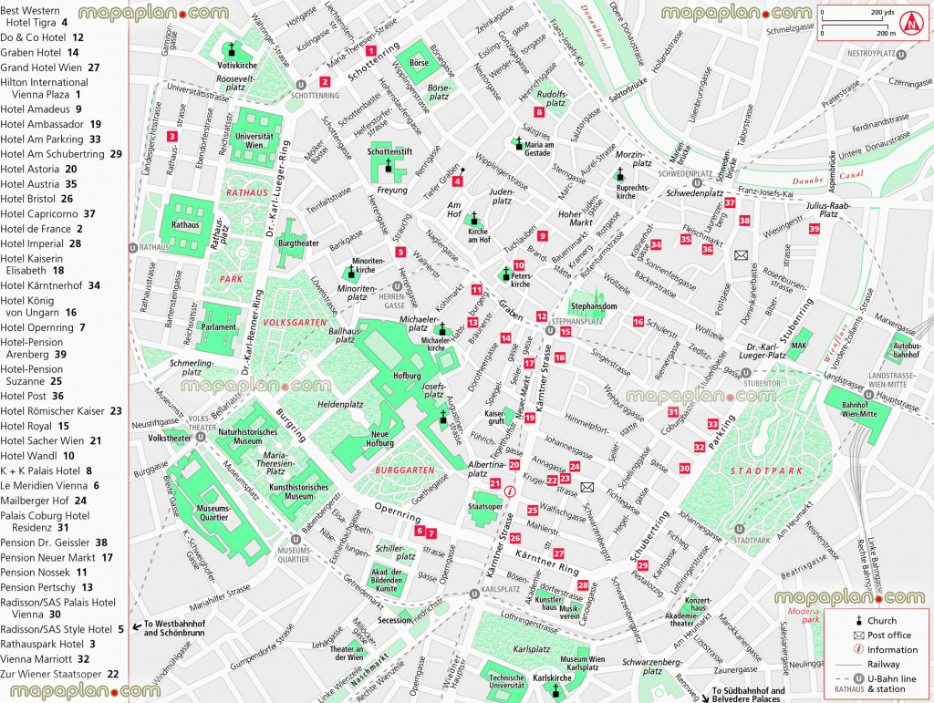 Vienna Maps - Top Tourist Attractions - Free, Printable City Street throughout Printable Map Of Vienna