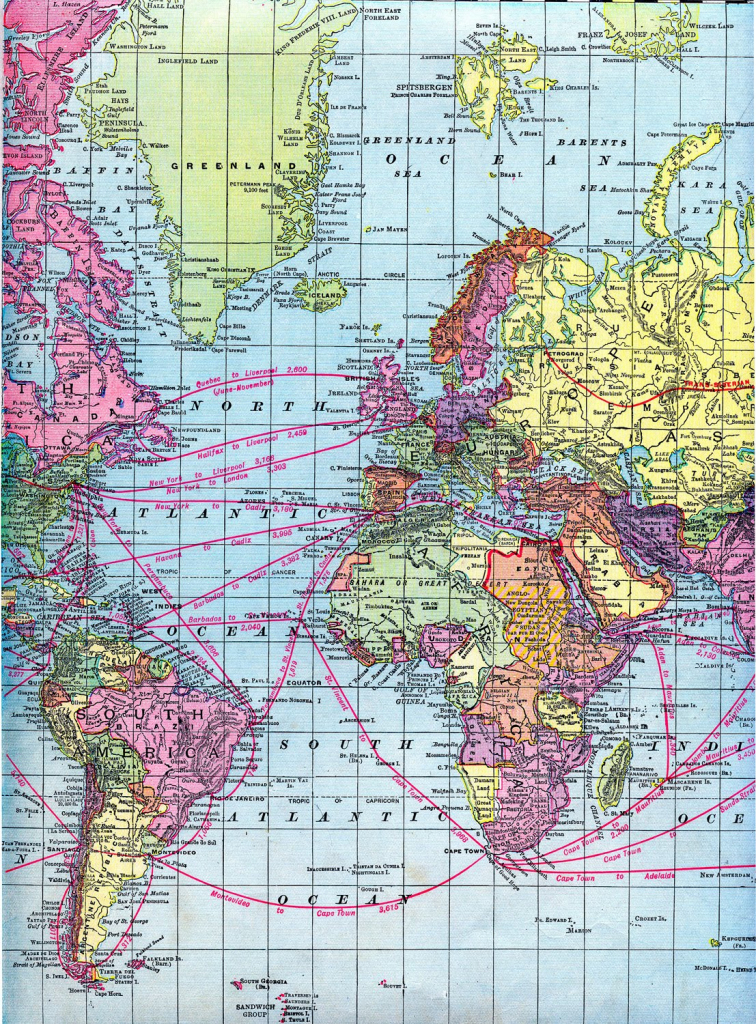 Vintage Clip Art - World Maps - Printable Download - The Graphics Fairy throughout Printable Map Paper