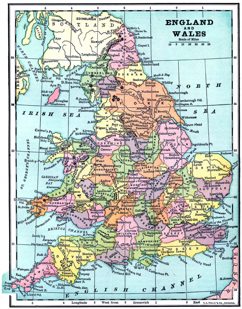 Vintage Printable - Map Of England And Wales | World Of Maps intended for Printable Map Of Wales