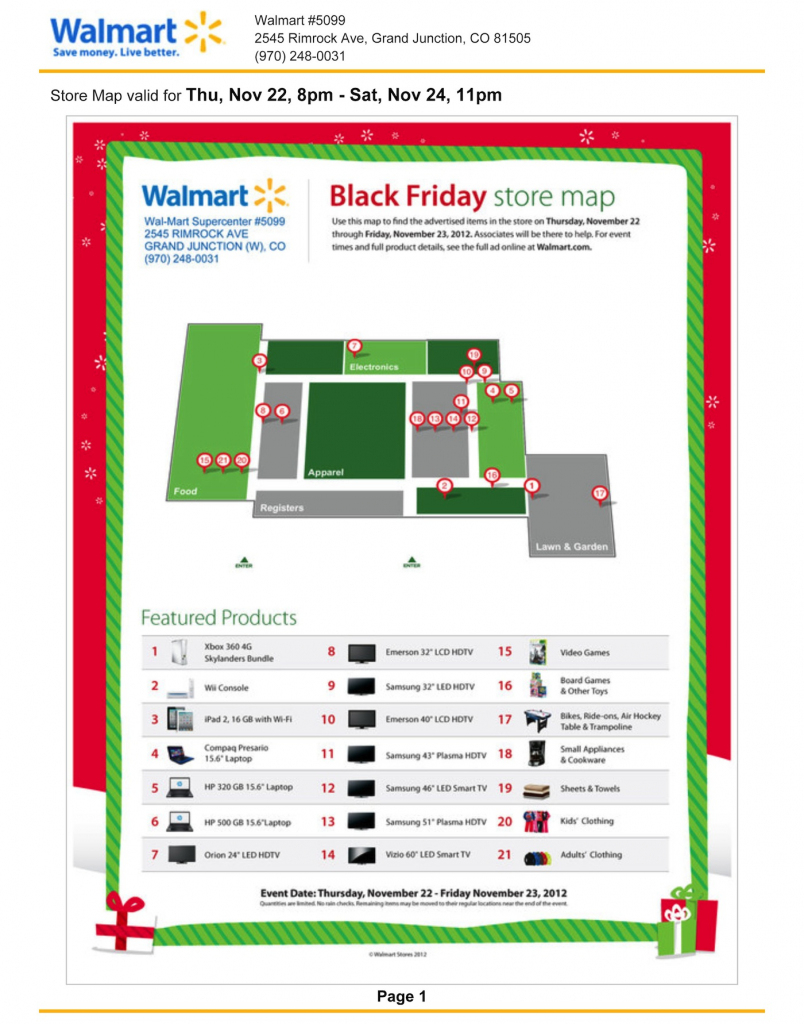 Walmart Black Friday Store Map in Printable Walmart Black Friday Map