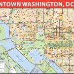 Washington, D.c. Downtown Bike Map With Printable Map Of Washington Dc