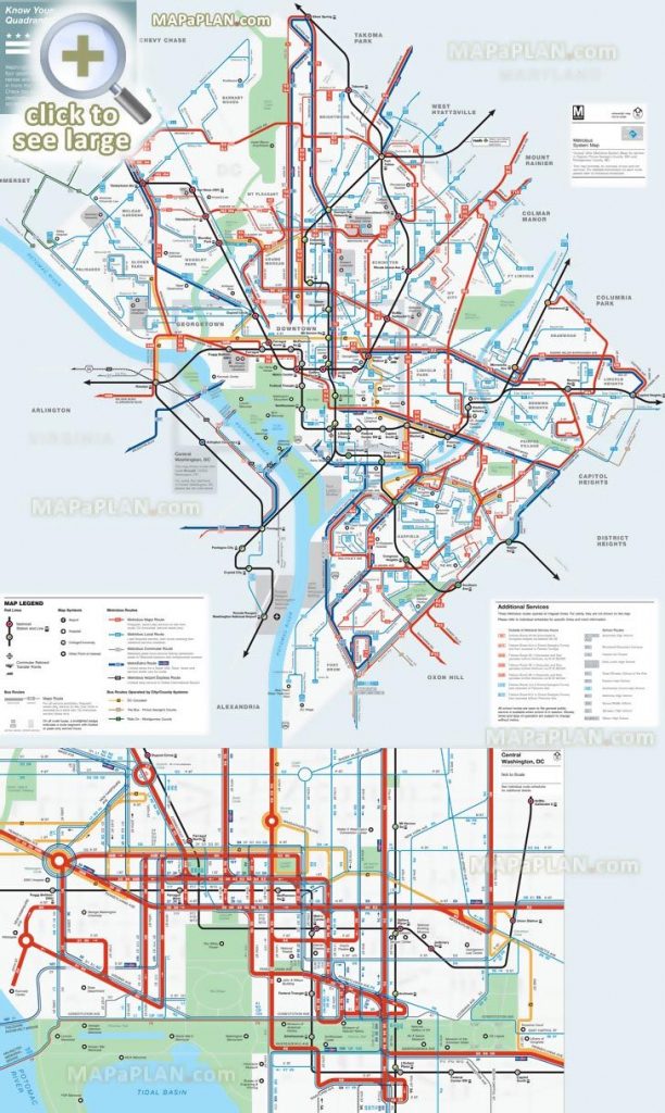 Washington Dc Map - Metrorail Metro Lines Transit (Subway pertaining to