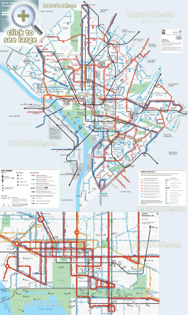 Washington Dc Maps - Top Tourist Attractions - Free, Printable City throughout Printable Map Of Dc