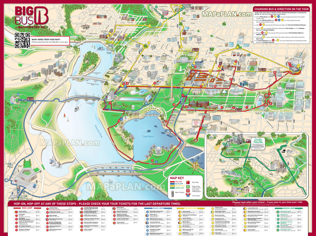 Washington Dc Maps - Top Tourist Attractions - Free, Printable City throughout Washington Dc Tourist Map Printable