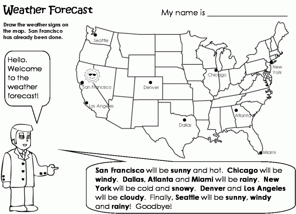 Weather Maps Worksheets - Oaklandeffect with regard to Weather Map Worksheets Printable