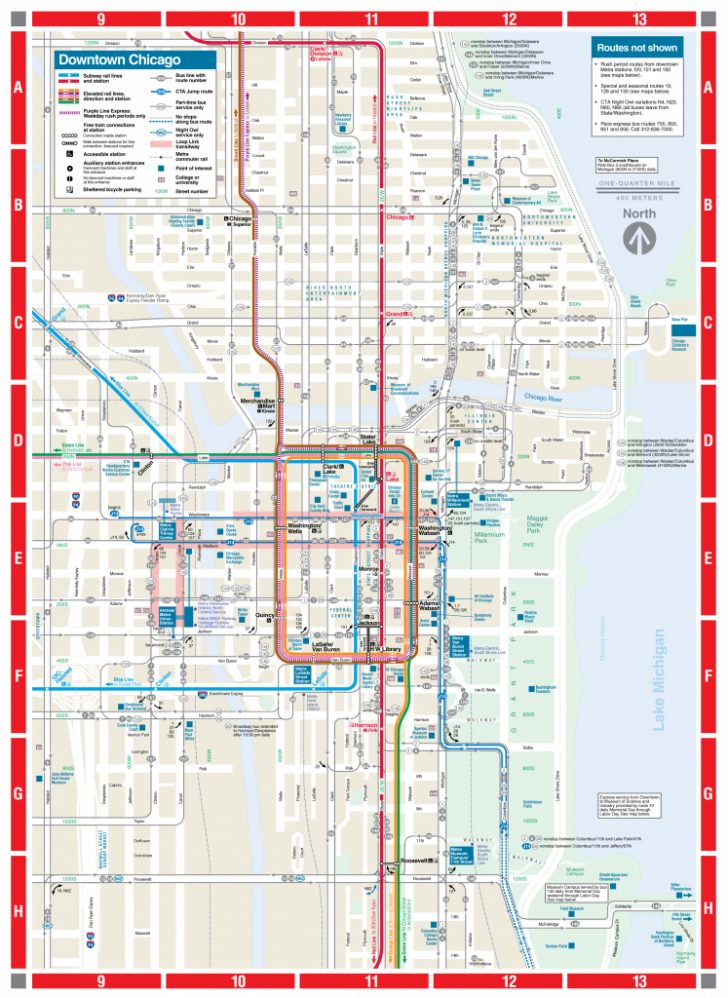 Web-Based Downtown Map - Cta For Chicago Loop Map Printable - Printable ...