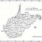 West Virginia State Map With Counties Outline And Location Of Each Regarding Printable State Maps With Counties