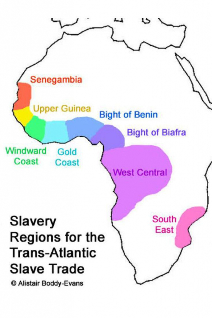 What Was The Trans-Atlantic Slave Trade? | Slavery | Black History throughout Triangular Trade Map Printable
