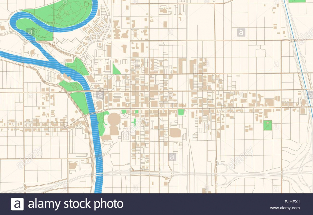 Wichita Kansas Printable Map Excerpt. This Vector Streetmap Of throughout Printable Street Map Of Wichita Ks