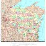 Wisconsin Printable Map With Regard To Map Of Wisconsin Counties Printable