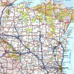 Wisconsin Road Map Within Printable Map Of Wisconsin Cities