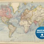 Wonderful Free Printable Vintage Maps To Download | Other   Vintage In Free Printable Vintage Maps