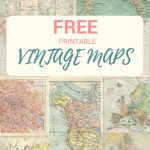 Wonderful Free Printable Vintage Maps To Download   Pillar Box Blue For Free Printable Maps