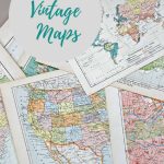 Wonderful Free Printable Vintage Maps To Download   Pillar Box Blue In Vintage Map Printable